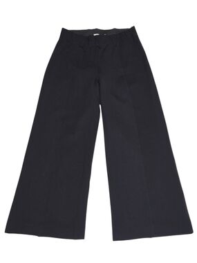 Part Two Wide Leg Black Trouser Elastic Waist Womens Size Medium